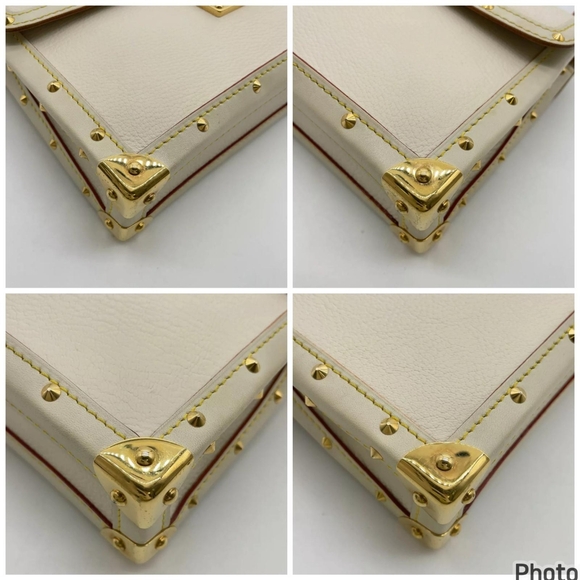 Auth Louis Vuitton Suhali Ivory Trunk Bag - Picture 9 of 9